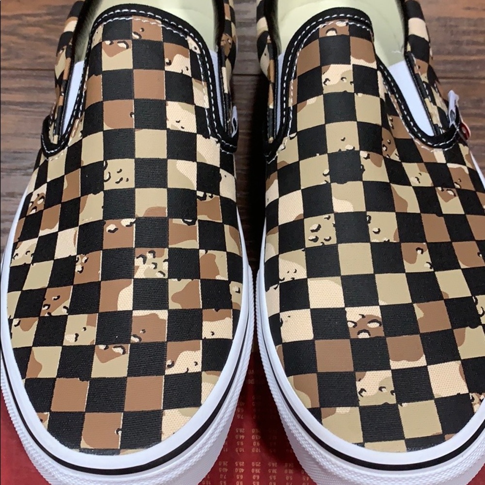 VANS CLASSIC SLIP-ON CHECKERBOARD Cmdsrttrwht Men’ - Picture 12 of 16